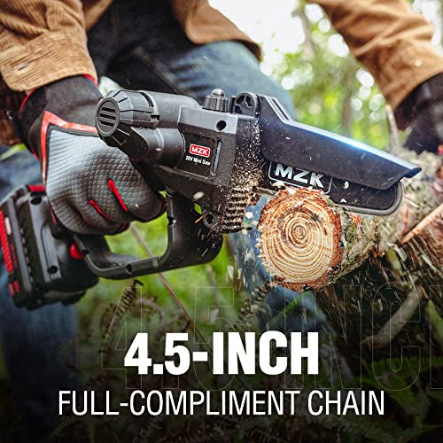 Mzk YJ-GJ2024061803-5145 2-In-1 Cordless Pole Saw & Mini Chainsaw With 3 Replacement Chain, 20V Battery Pole Chainsaw thumb #1