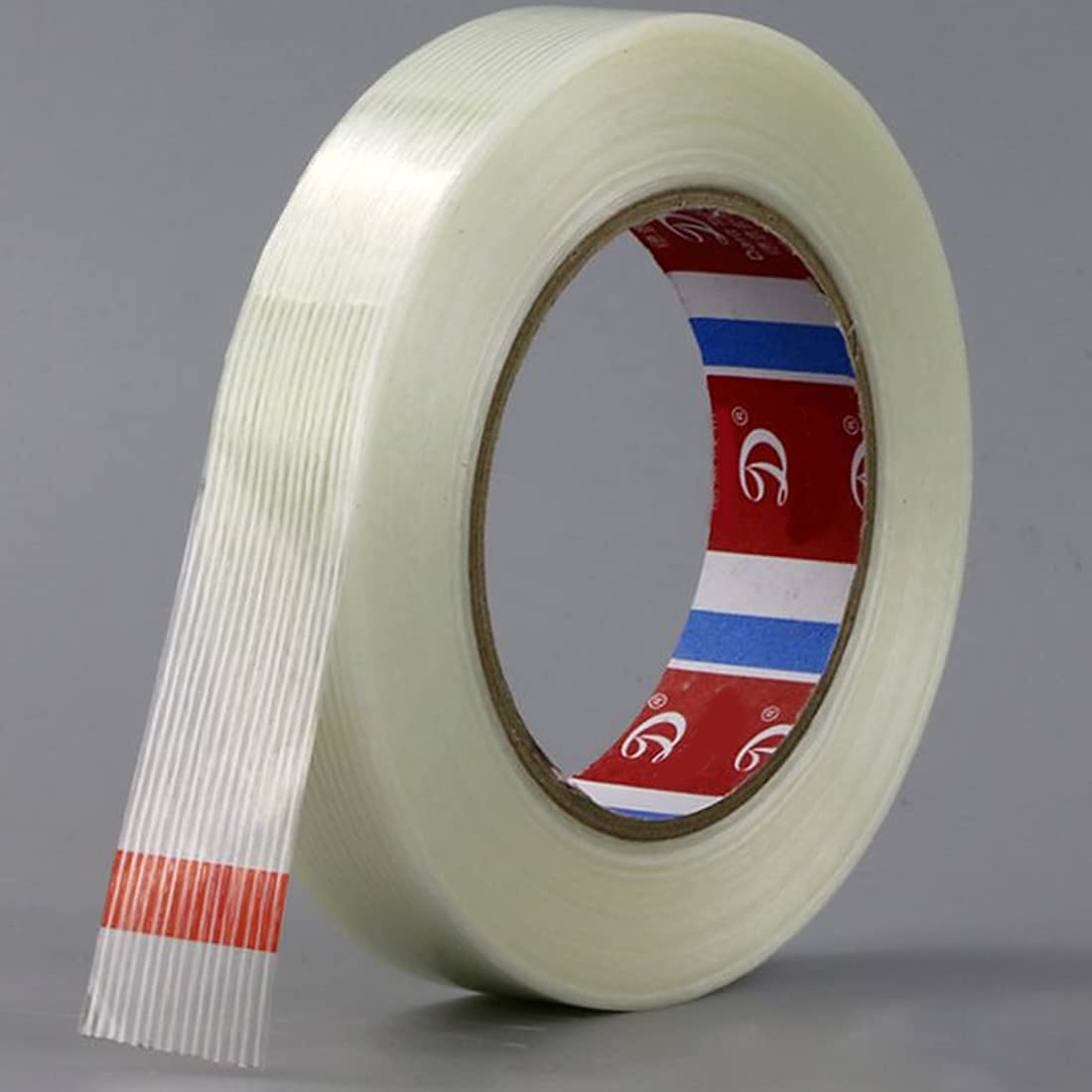 KAIY Mono Filament Strapping Tape, 3/4 inch x 60 yds Fiber Tape, Heavy