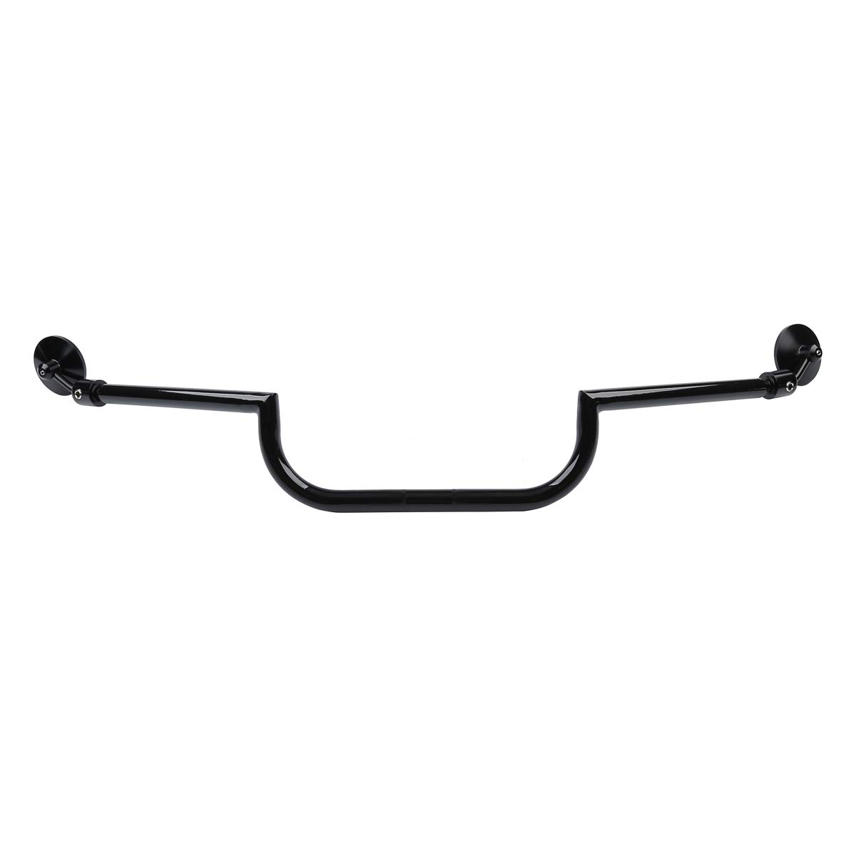 7/8 Inch Motorcycle Bars Black 7/8 Clubman Cafe Racer Motorcycle Handlebars  With End Mirrors - Universal Fit Triumph Thruxton Handlebars, image size:1200x1200