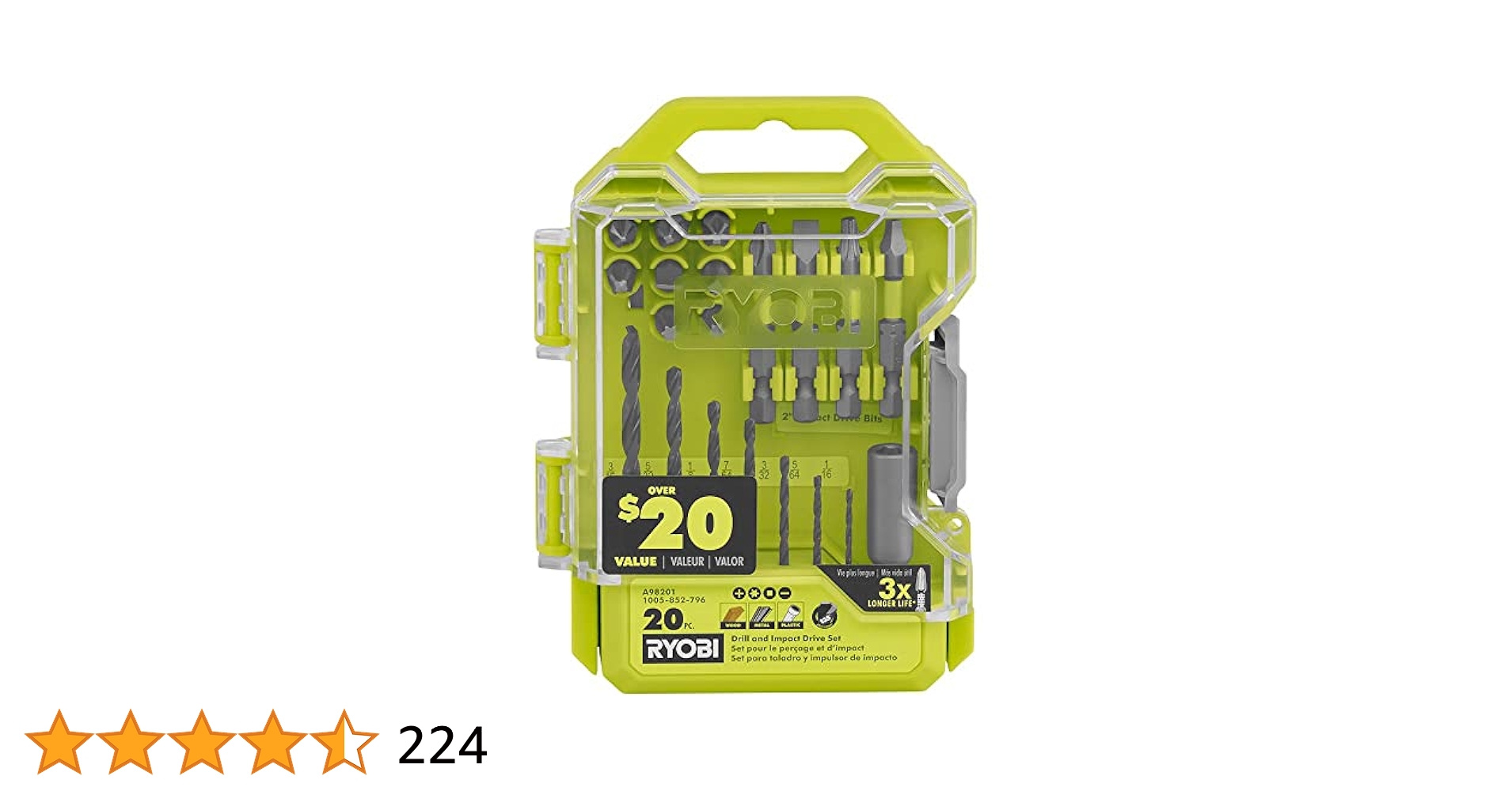 Amazon | リョービ(RYOBI) ドリル&インパクトドライブセット 20