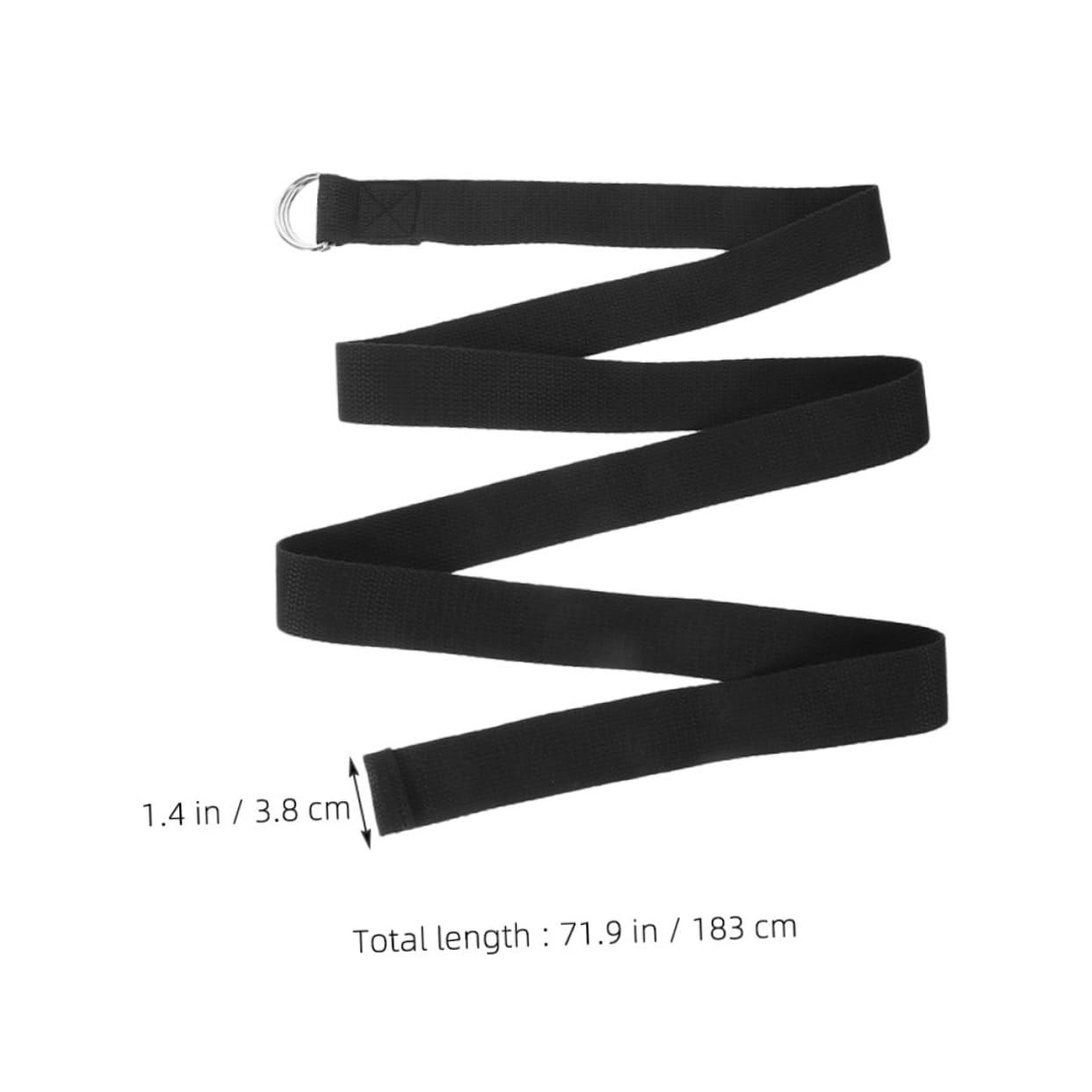 POPETPOP 3pcs Adjustable Non Elastic Yoga Straps for Stretching Versatile Workout Bands with Ring Buckle for Home and Gym Use Enhance During Exercises