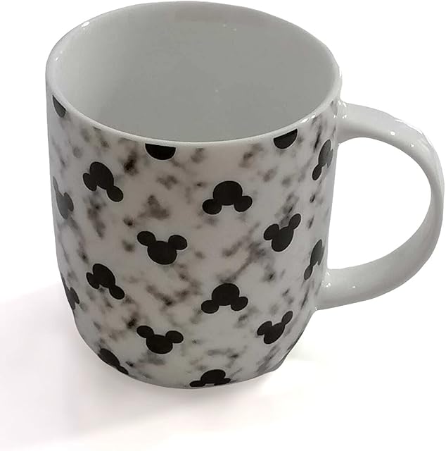 WOA Disney Mickey Mouse - Iconic Ears - Officially Licensed Coffee Cup Mug, White & Black