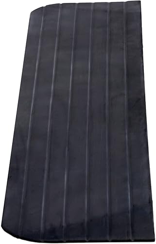 Miniatura 8 de Elevación máxima de 12 pulgadas, rampa de umbral sólido de goma de resorte plateado