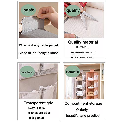 WANLIAN 4-Shelf Organizer Armadio, Portatutto da