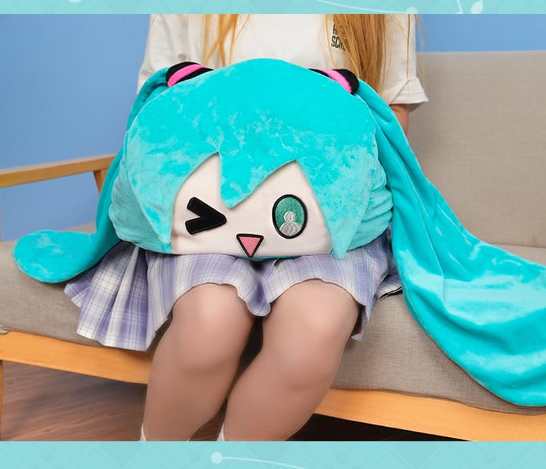 Amazon｜初音ミクエアコンブランケット，ブランケット フード付き
