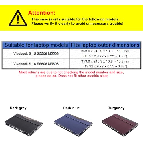 Funda para Laptop ASUS Vivobook S 15 y S 16 de Cuero PU miniatura 2