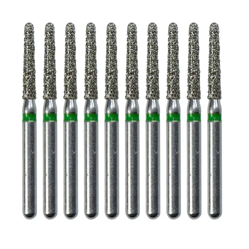 10 piezas de fresas de diamante FG punta redonda miniatura 1
