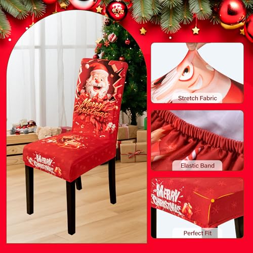 6PCS-Christmas-Dining-Chair-Covers-Stretch-Removable-Washable-Dining-Room-Chair-Protector-Slipcover-3D-Print-Santa-Claus-Deer-Kitchen-Chair-Cover-Slipcovers-Protector-for-Xmas-Holiday-Party-Home-Decor 6PCS Christmas Dining Chair Covers Stretch Removable Washable Dining Room Chair Protector Slipcover 3D Print Santa Claus Deer Kitchen Chair Cover Slipcovers Protector for Xmas Holiday Party Home Decor