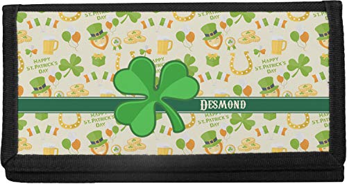 Personalized St. Patrick's Day Canvas Checkbook Cover