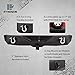 RYNOSKIN Rear Bumper Fit 2007-2018 Jeep Wrangler JK Rock Crawler Off Road Back Bumper Guard with D-Ring & 2