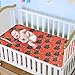Lazy Carnivore Chimpanzee Shroom Red Cooling Baby Fitted Crib Mattress 28