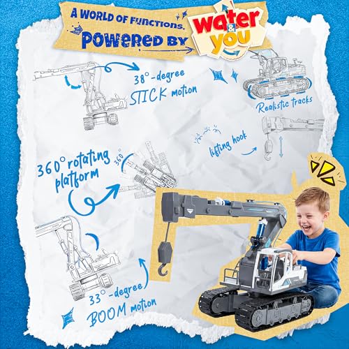 Image of Hydraulic Crane Truck STEM Building Toy, 134 Pcs Engineering Kit for Kids | DIY Construction Kit, Hydraulic Robot Arm, No Battery Required, Mechanical Learning, Assembly Toy, STEM Engineering Activity