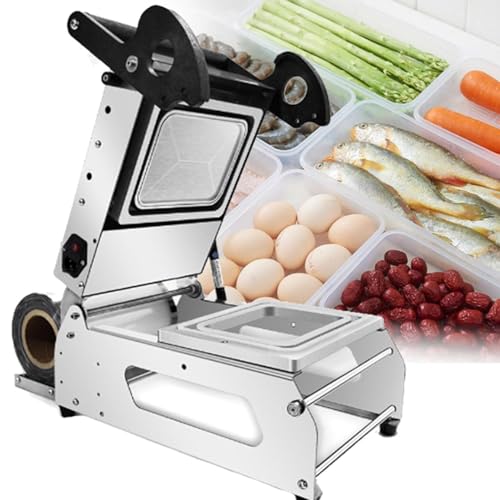Máquina de sellado térmico comercial con control de temperatura para envasado de alimentos
