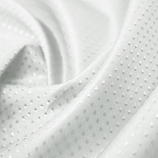 iPEAK Shower Curtains Heavy duty Mould Proof Mold-Resistant Water Repellent Washable Diamond Fabric Bathroom Curtain 180cm x 180cm (White)