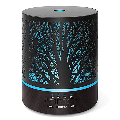 Humidific Diffusore di Oli Essenziali Ultrasuoni Umidificatore - 300ml Metallo Diffusore di Aromi...