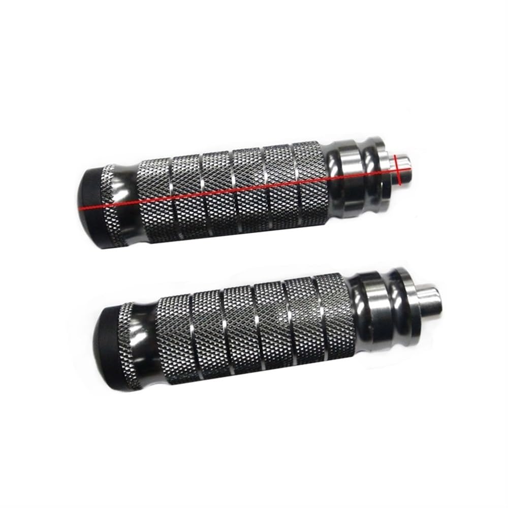 Repose-pieds Moto Aluminium CNC - Paire - Boulons 8mm - Universel Pour Passager Arrière - Noir