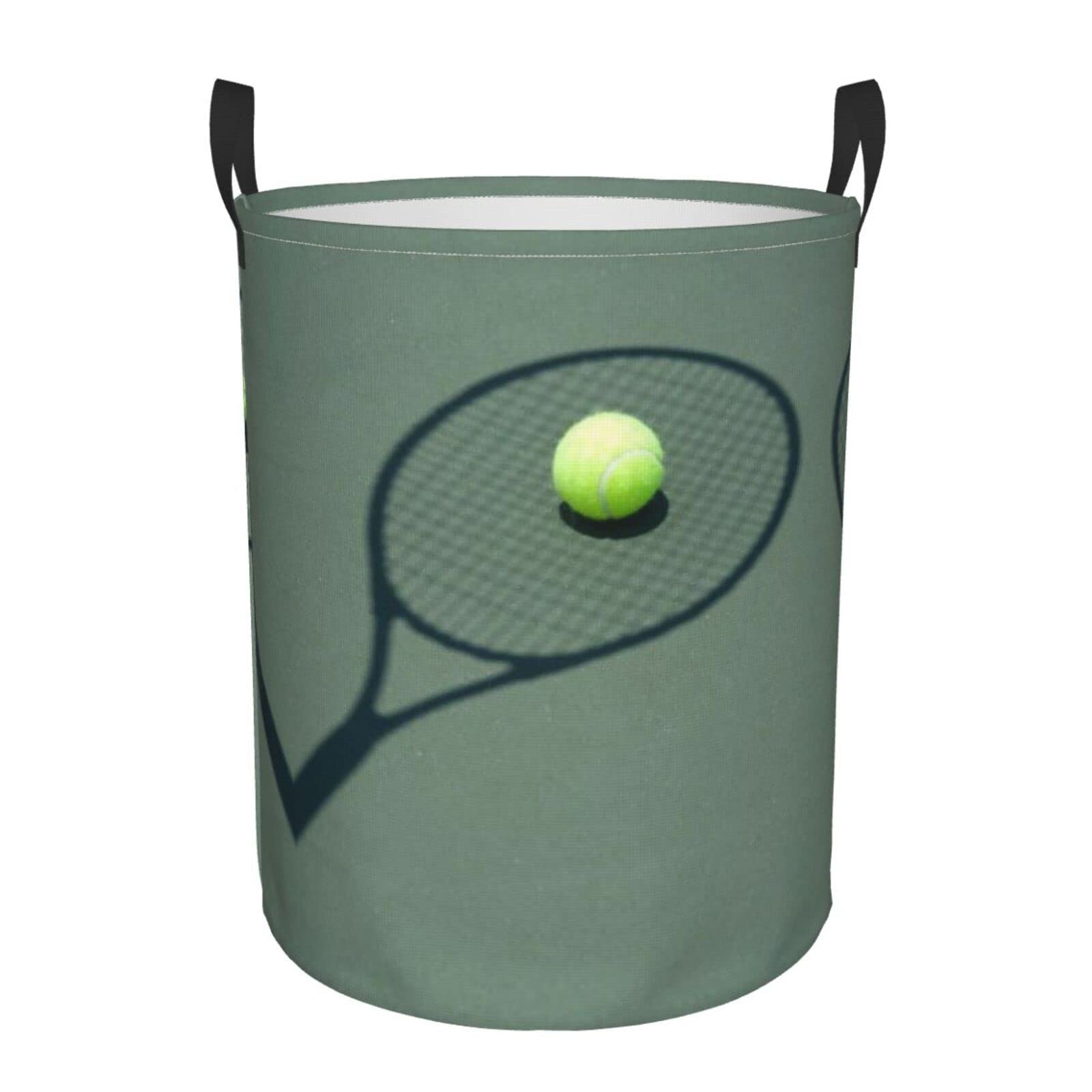 Panier de rangement pliable à motif tennis, bac à linge grand volume en tissu