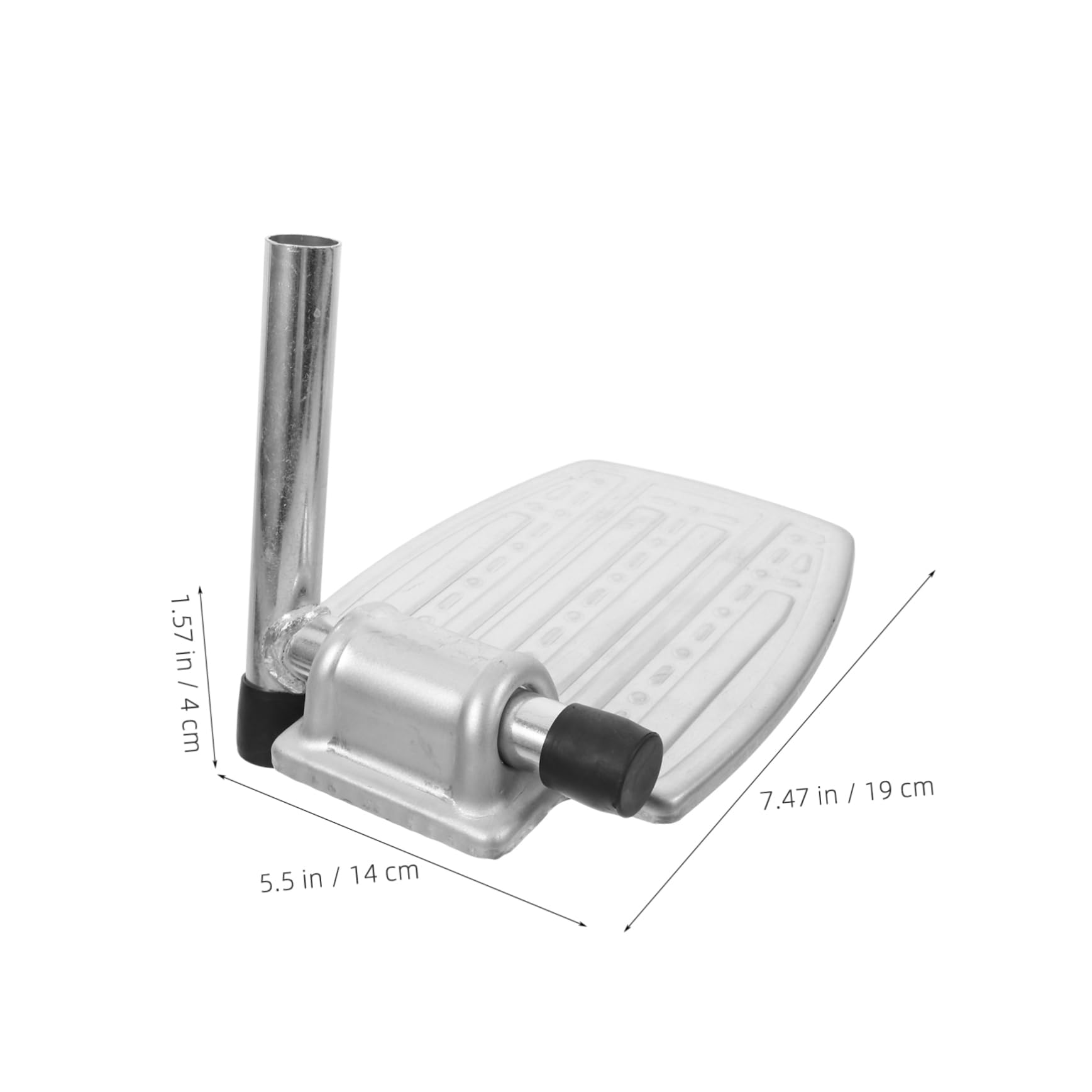 Reposapiés de Silla de Ruedas 1 Par Hierro Plata Ergonómico | Accesorio para Silla de Ruedas, Antideslizante y Resistente, Uso en Oficina y Hogar