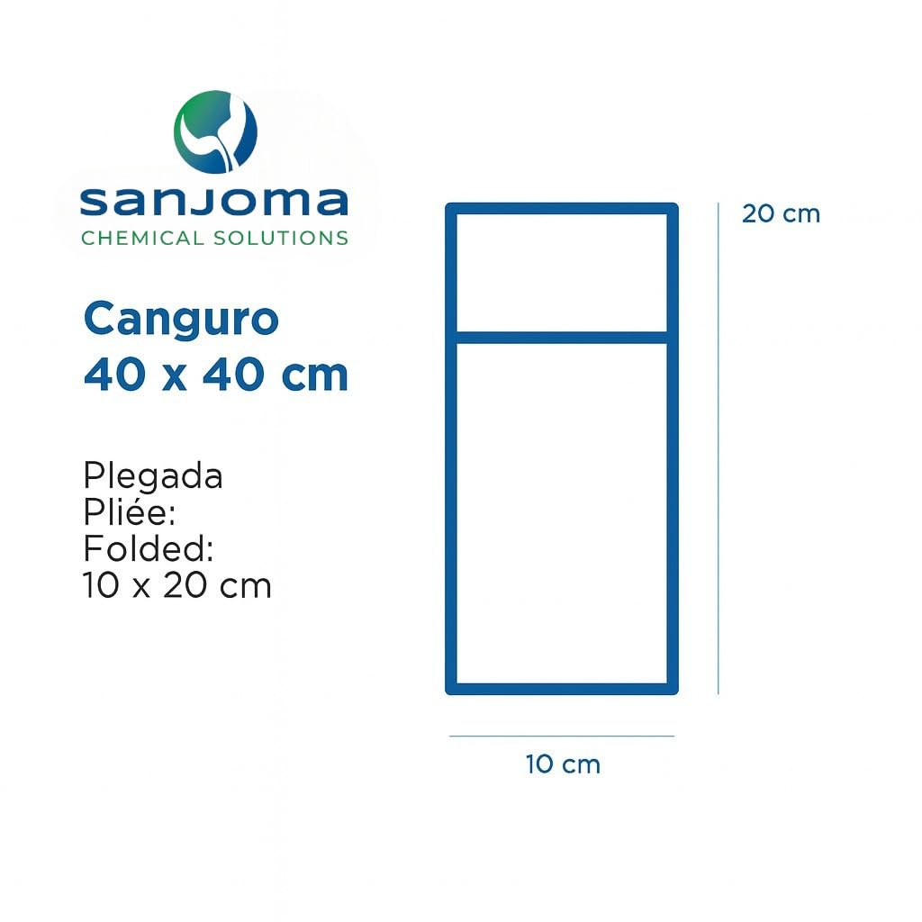Servilletas Canguro Ecológicas 2 Capas 40x40 cm (Plegado 10x20 cm) – Color Natural – 100% Recicladas