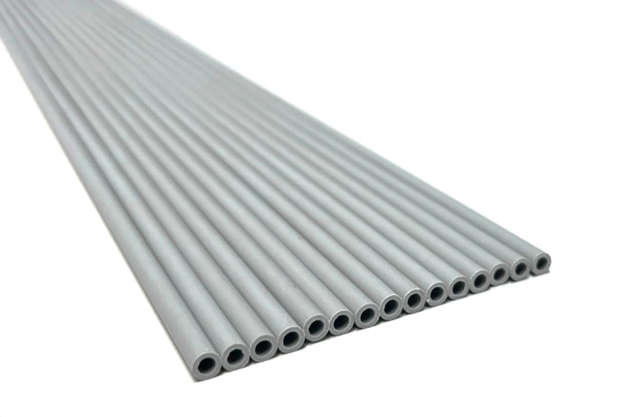 Amazon | PIPE-FACTORY 塩ビパイプ 外径4mm グレー 内径3mm 長さ500mm
