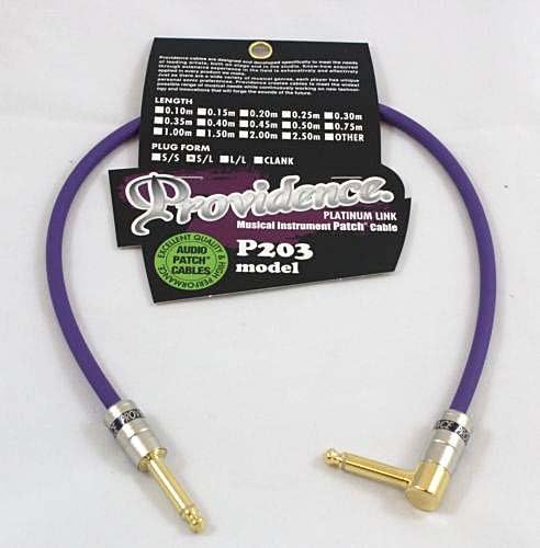 Providence P203 18" S/L Straight to Right Angle Effect pedal Guitar Patch Cable