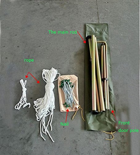 Carpa de camping tipo campana de lona de algodón 16FT para 8-10 personas miniatura 5