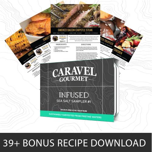 Sea Salt Gift Set - Infused Salt Sampler Collections - 2 Sets Of 6 Flavored Salts - Great Gifts For Everyone - By Caravel Gourmet #TOP3