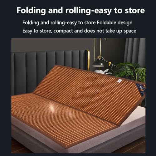 Tapis de refroidissement en bambou carbonisé double face de qualité - 8