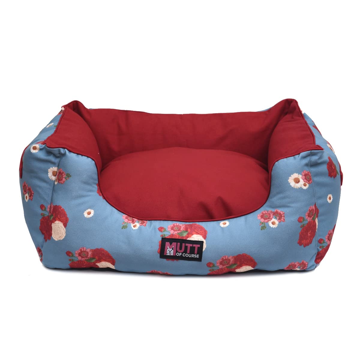 Mutt of Course Pawesome Blossom Lounger Dog Bed | Cushioned Pet Bed with Removable Cover | Anti-Skid with Waterproof Base Bed for Dogs | Easy to Wash - S (B0B939TL5D) Amazon Price History, Amazon Price Tracker