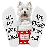 Dog Lovers Gifts for Women - Novelty Socks for Parents - All My Other Socks Are Covered in Hair - Funny Cute Birthday Gifts for Girlfriend, Mom, Best Friend