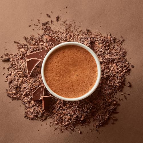 Image of Hotel Chocolat Hot Chocolate Mix - Nutmilk 45%, Vegan Drinking Chocolate with Real Chocolate Flakes, 10 Servings, Gourmet Cocoa