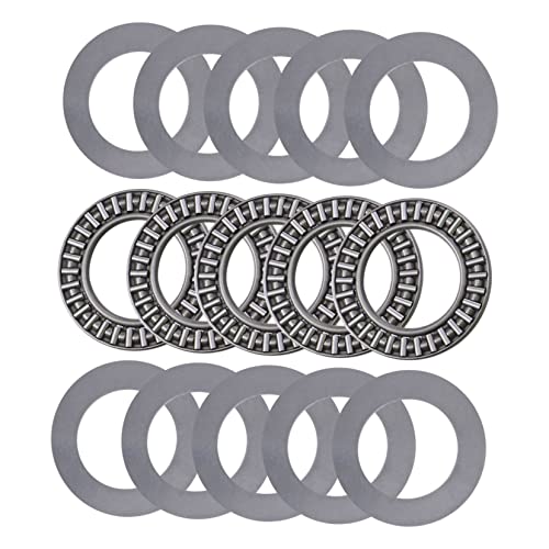 CHILDWEET Thrust Needle Roller Bearings Set 5 Pieces Needle Roller Bearings Axial Roller Thrust Bearings