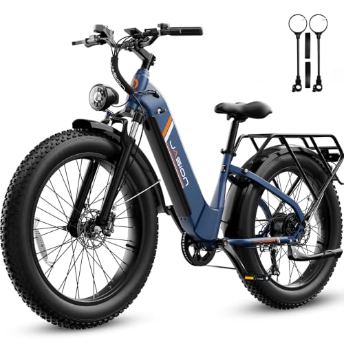 Jasion Thunder Electric Bike for Adults,1800W Peak,26''x 4''...
