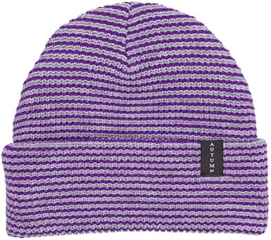 Autumn Headwear Stripe Beanie (Grey 
