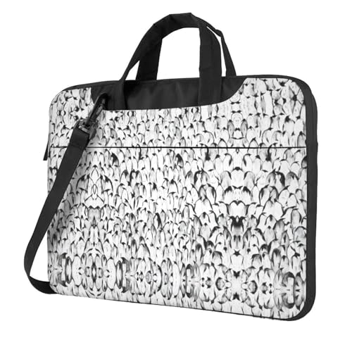 Bolso de hombro para portátil de 15.6" ideal para la oficina con diseño de pingüinos
