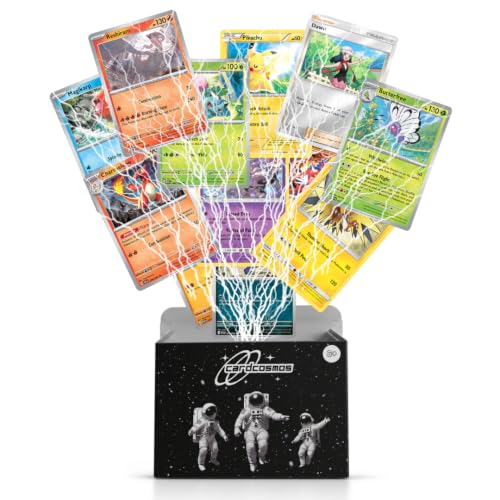 100 Karten Set - Pokemon Karten Englisch Originale Pokemon Sammelkarten inkl. 12 Holo/Reverse Holo + 100 Kartenhüllen Keine Duplikate Sammelkarten Geschenkbox Geschenk für Kinder & Sammler