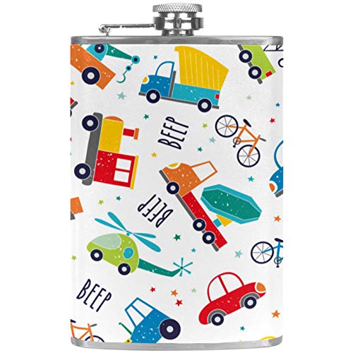 Flasque à whisky de poche en cuir avec entonnoir pour le camping - 2