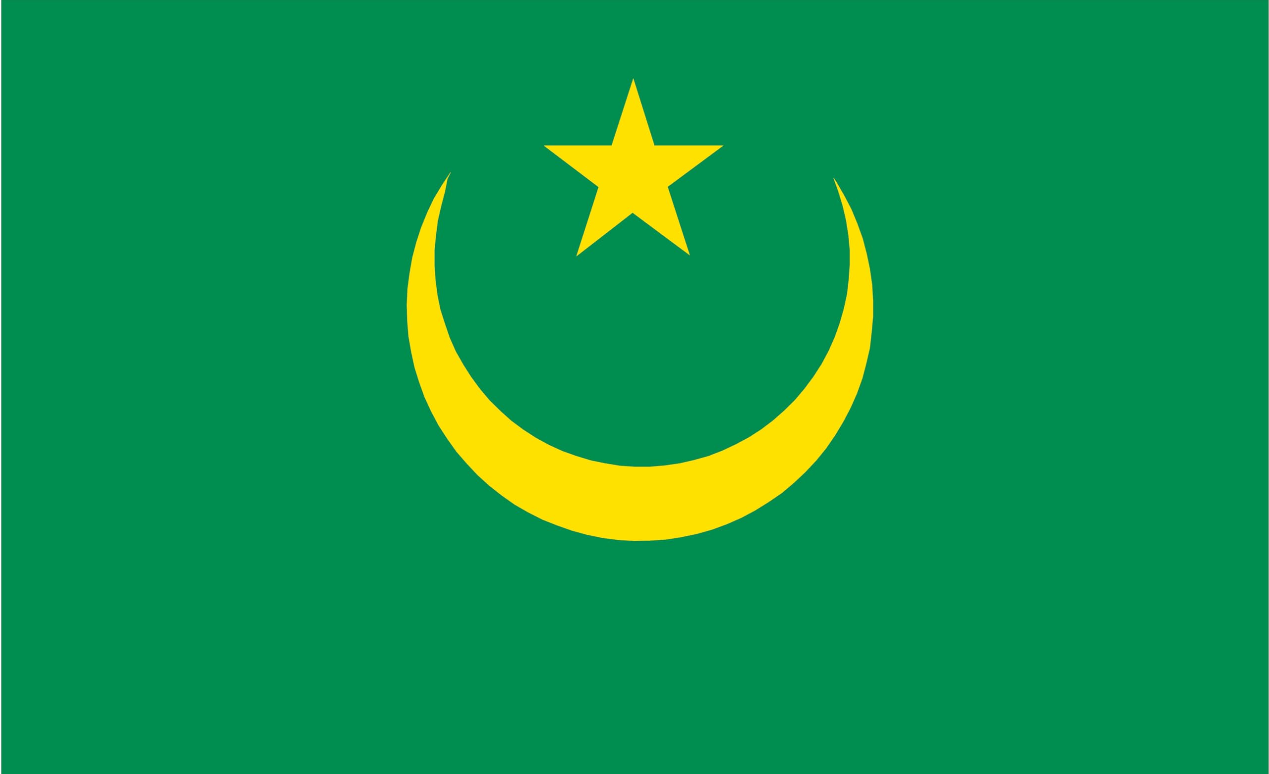 Drapeau de la Mauritanie 90x60 cm pour pavillon et bateau