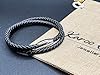KAROO EARTH JEWELLERY Mens Leather Wrap Bracelet With Strong Stainless Steel Magnetic Clasp - Genuine Leather | 5mm Braided Double Wrap Men's Premium Bracelet (Black, 23cm (Large Wrist)) #1