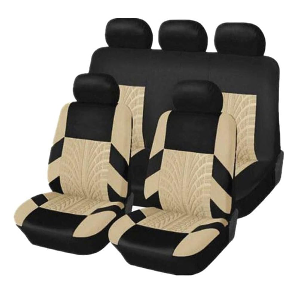 NURCIX Car Seat Covers,Compatible with BRV,Set Full Automotive Seat Cushion,A-Beige
