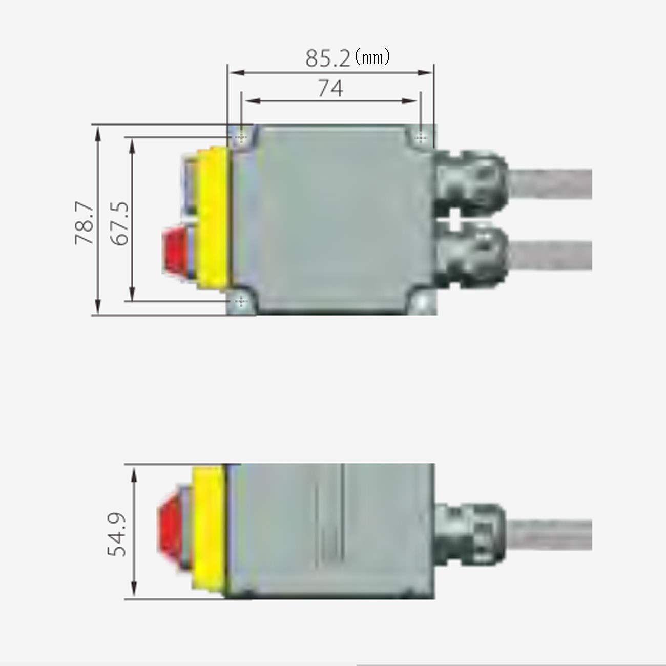 Interruptor electromagnético KEDU KOA8 Interruptores de botón a prueba de agua con protección contra falla de energía y bajo voltaje 230V 50HZ AC-3 16A AC-15 8A IP54