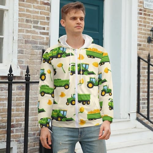 Chaqueta con capucha y cierre para hombre miniatura 3