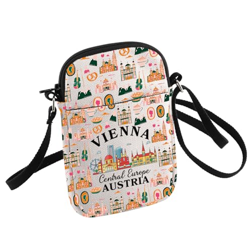 HOLLP Austrian Mom Crossbody Bag Vienna Merch Gift Vienna Central Europe Austria Small Sling Bag Gift For Travelers