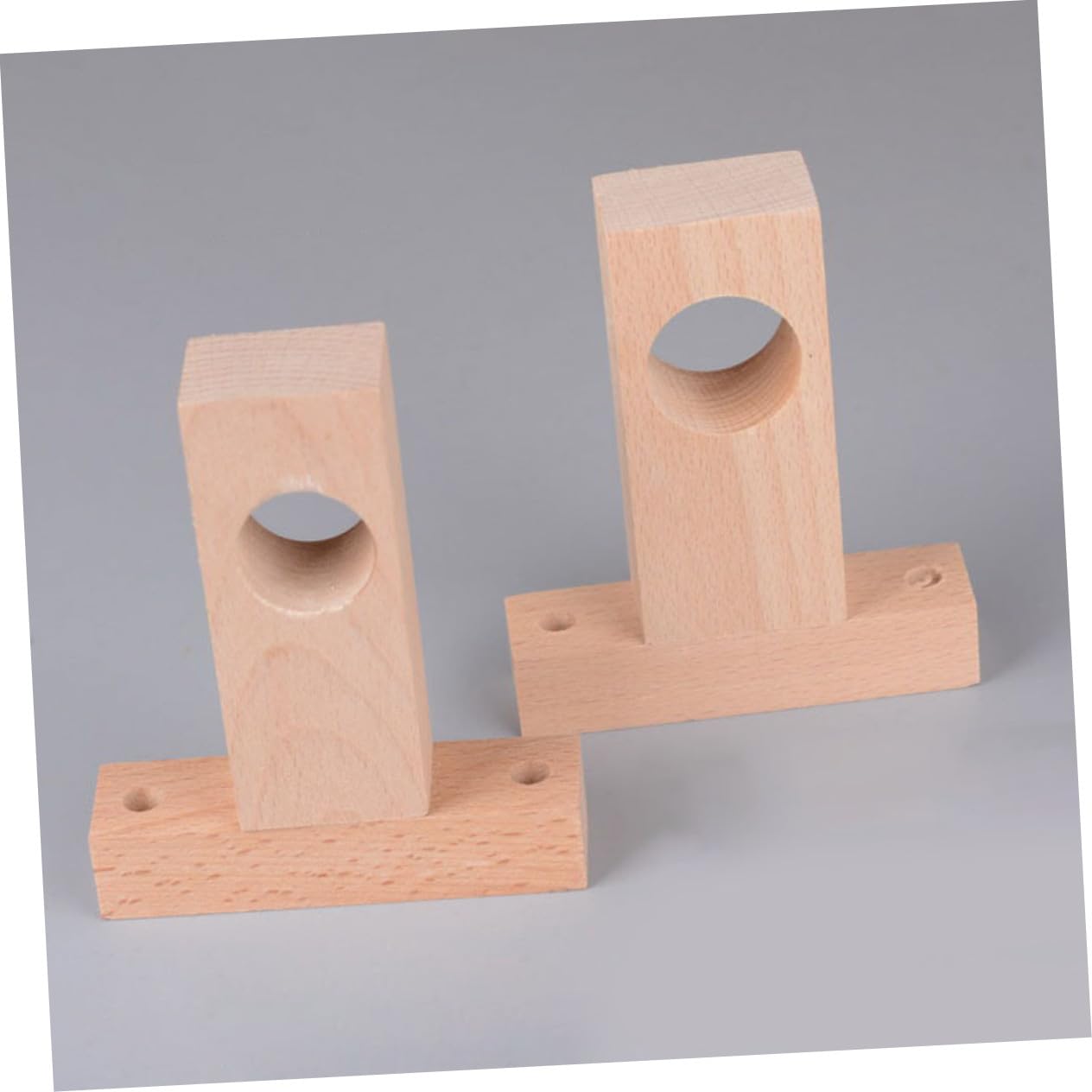 Supporti per Aste per Tende in Legno 4 Pezzi Ganci per Tende da Parete Robusti Resistenti all'Usura Staffe per Bastoni per Camera da Letto e Soggiorno