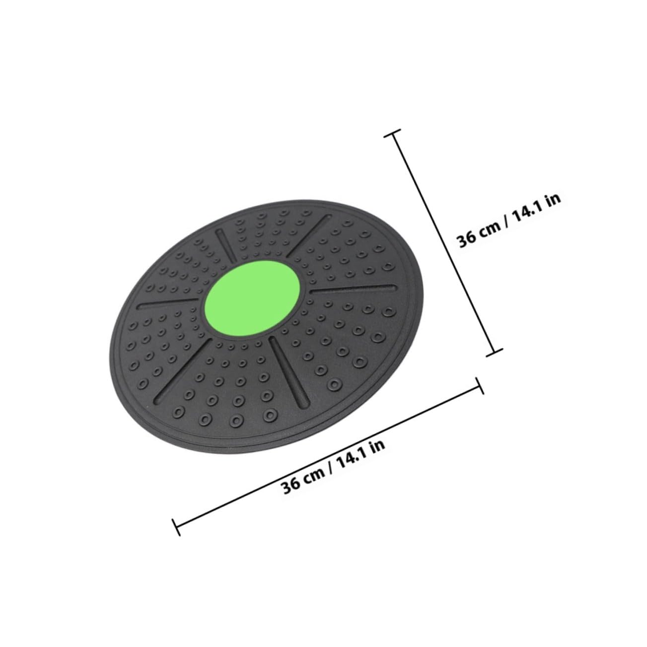 Gatuida Balance Board Yoga in Verde Tavola Stabilità Antiscivolo per Allenamento Fitness e Riabilitazione Attrezzo Propriocettivo per Rafforzare Anche e Caviglia Tavola Oscillante