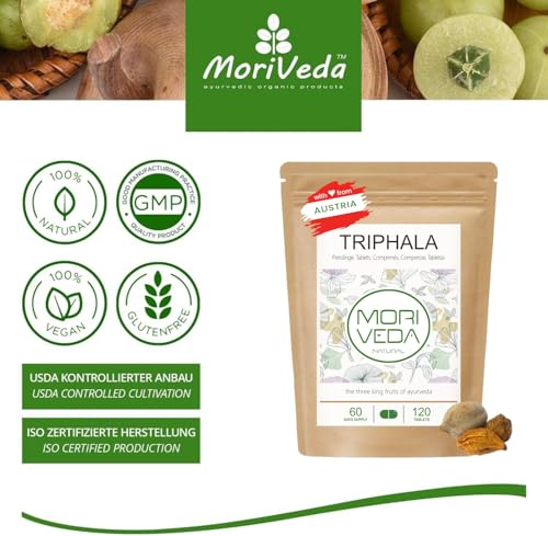 MoriVeda Triphala Presslinge 1000mg 360 Stk. - Ayurveda – Ansicht 3