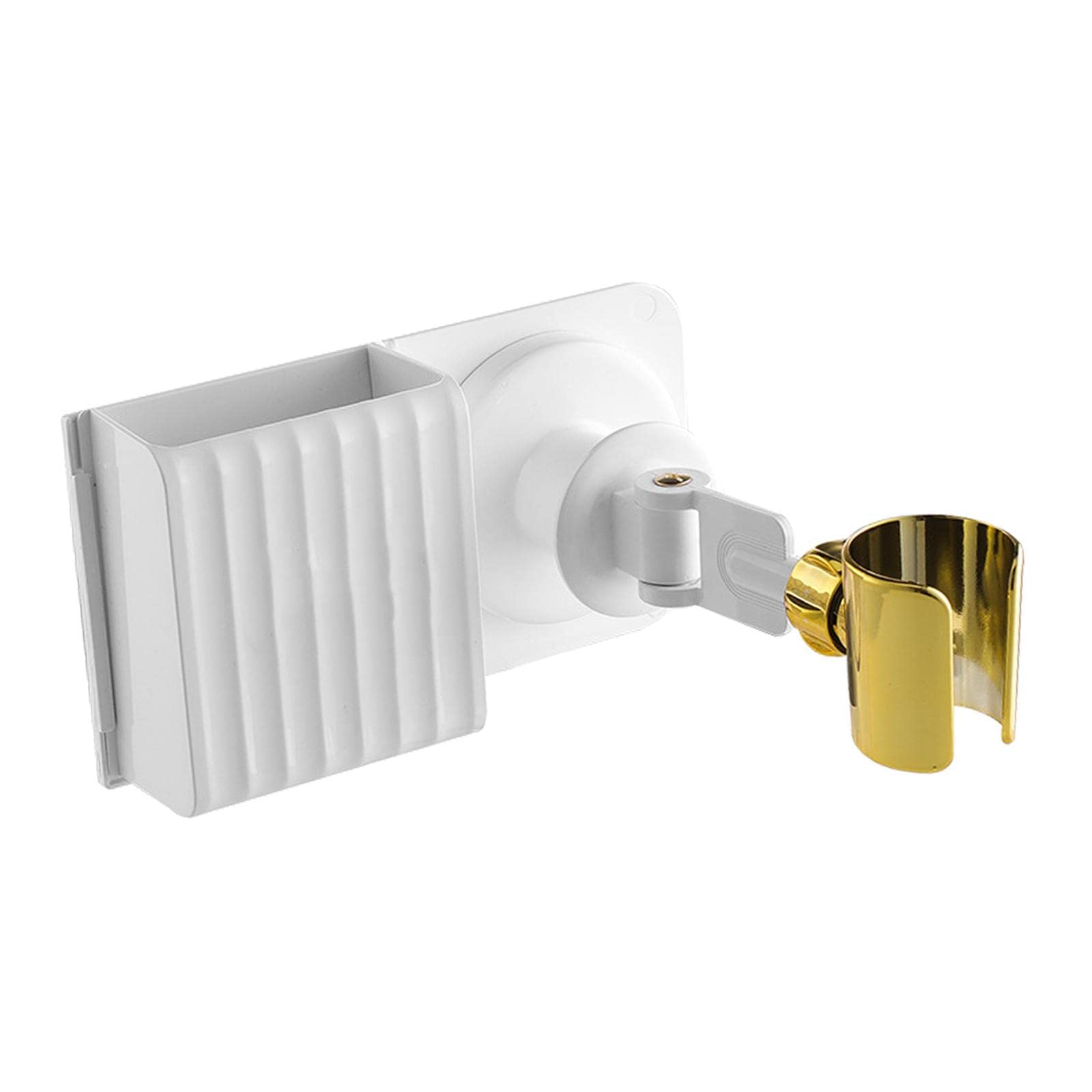 Hair Dryer Holder 360 Degree Rotary Storage Holder White with Case | Bath | Wall Hooks & Hangers