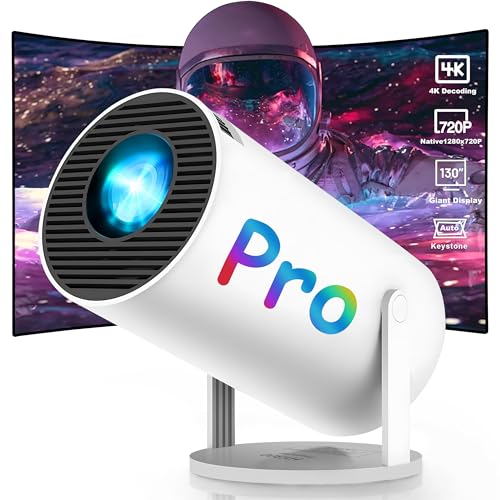 Mini Projetor Portatil 5G Wifi 6, BT 5.0 e Android 13 Support 4K 1080P Full HD Cinema Em Casa Projet