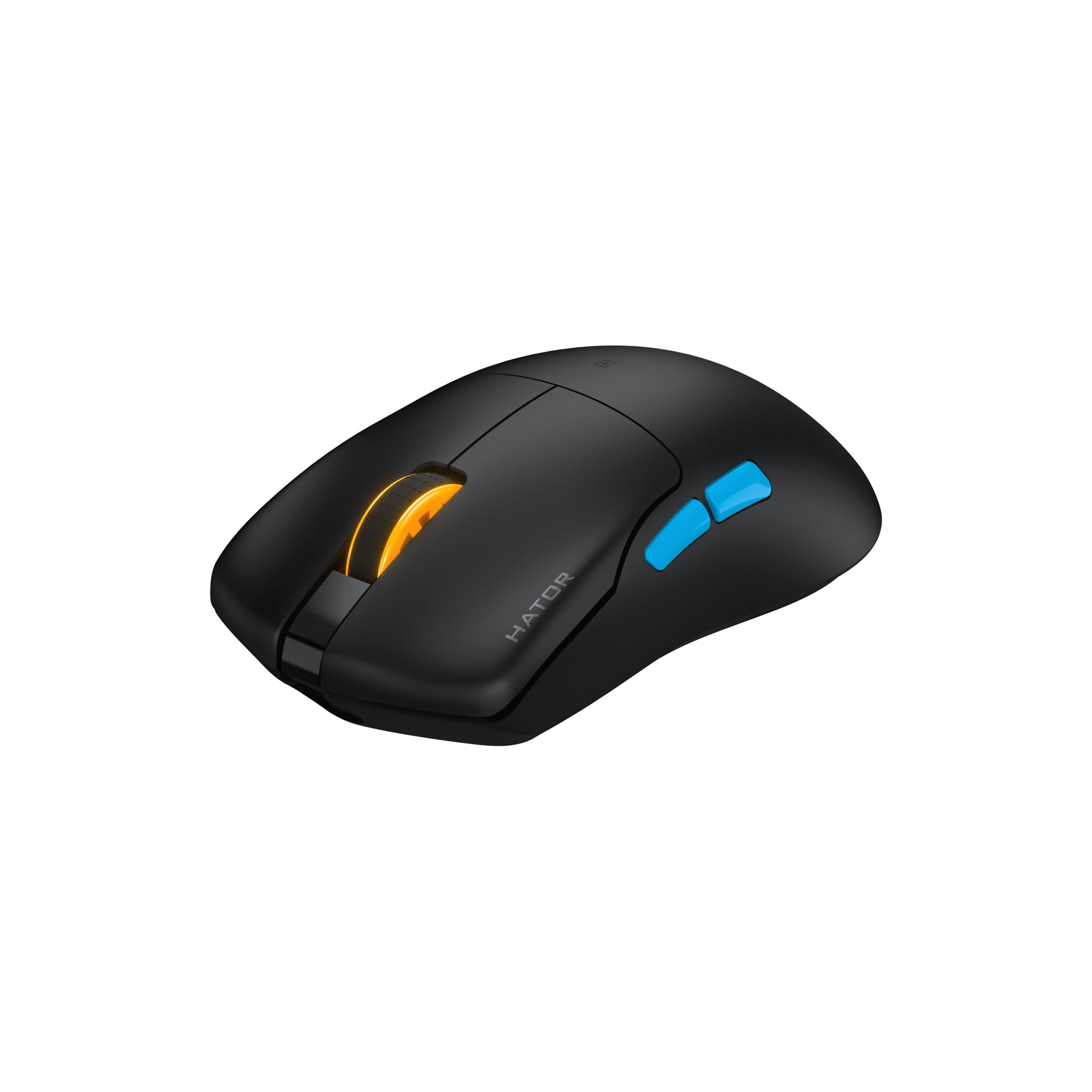 HATOR Pulsar 3 Pro Wireless Ratón Gaming inalámbrico, 65g Ultraligero, PixArt PAW3950, 30000 dpi, Optical Switches 100M, 1000Hz, 2.4GHz/Bluetooth 5.1/USB-C, PTFE Skates, 600mAh, 120h, PC/Mac (Negro)