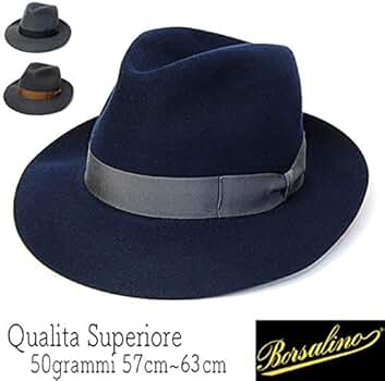 Amazon | [Borsalino(ボルサリーノ)] ラビットファーフェルト